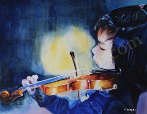Little Violinist (11" X 14")